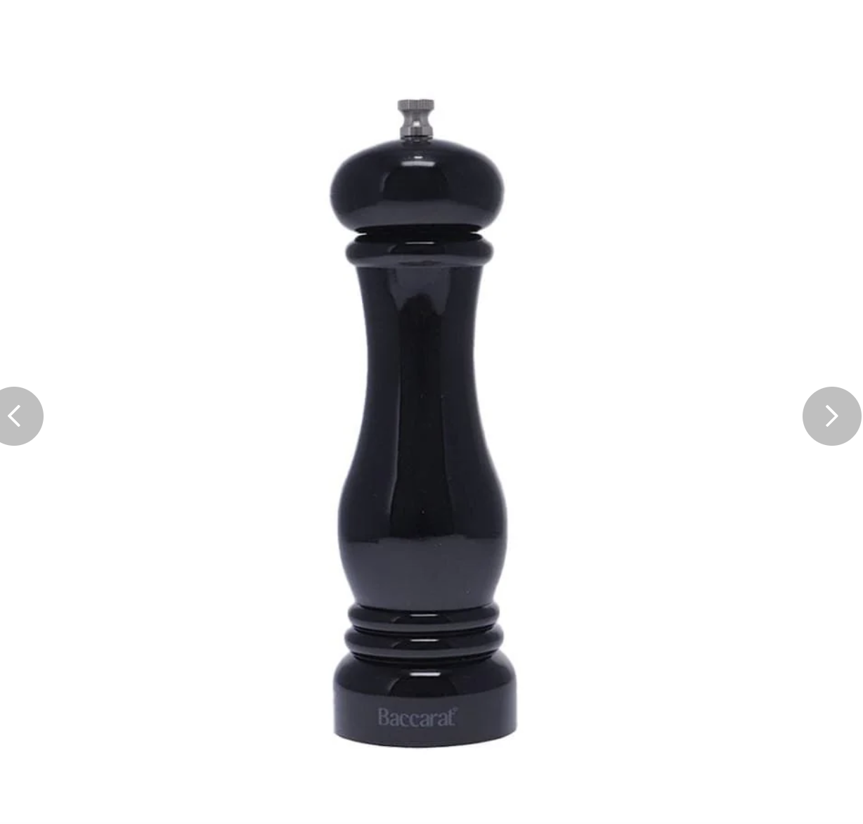 Baccarat Le Connoisseur Salt or Pepper Grinder Black